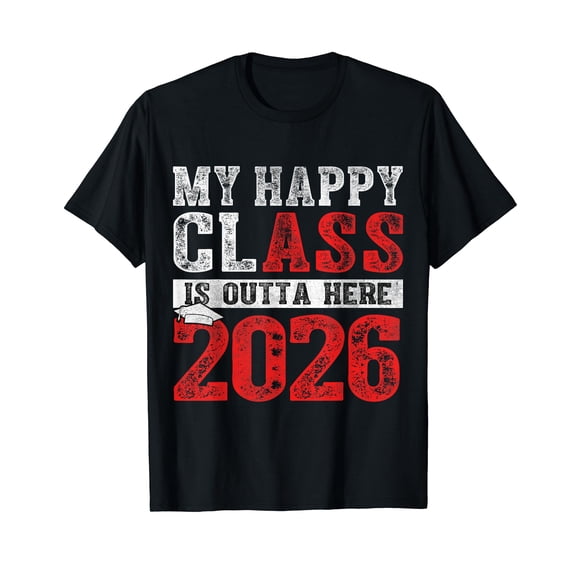 My Happy Class Is Outta Here 2026 Senior Graduation Vintage T-Shirt