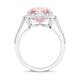 thumbnail image 3 of Rosec Jewels 4 Carat Lab Grown Pink Diamond IGI Certified Engagement Ring - VS1 Clarity - Statement Ring, 18K White Gold, US 10.00, 3 of 9