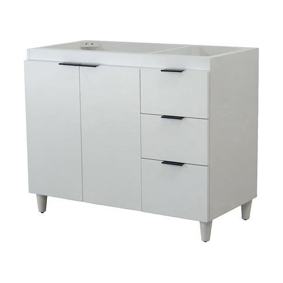 38.5 in. Single Sink Vanity in French Gray - Cabinet Only