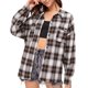 thumbnail image 1 of Jumpingount Blusa de poliéster para mujer con estilo a cuadros de manga larga con cuello vuelto Casual de moda para chicas camisa de mujer ropa Prendas para la parte del cuerpo L Jumpingount AP016631-04, 1 of 6