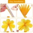 thumbnail image 3 of Easy Joy 9pcs Pink Yellow Party Decoration Hanging Flowers Paper Fans Decor for Wedding Birthday Graduation Tea Party Decorations, 3 of 10