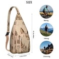 thumbnail image 3 of Fashion Crossbody Sling Bag Tower Crossbody Bag for Travel Adjustable Lightweight Travel Hiking Casual Daypack for Young People, 3 of 4
