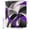 Purple, variant on Abstract Geometric Shower Curtain for Bathroom, Dark Gray Purple Arcs Waves Modern Waterproof Cloth Fabric Bathroom Accessories Set with 9 Rust Proof Plastic Hooks, 36"x72"