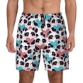 thumbnail image 2 of Goofa Heart Panda Printed Men's Swim Trunks Board Shorts Quick Dry Mens Swimming Trunks with Compression Liner,Breathable Fit Hawaii Beach Shorts-XX-Large, 2 of 9