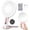 Rose Gold, variant on Travel Makeup Mirror with Lights, 1X/20X Magnifying Lighted Makeup Mirror with LED Display ,2-Sided Rechargeable Beauty Mirror with 3 Color Lights & Touch Control, Adjustable Vanity Mirror for Women