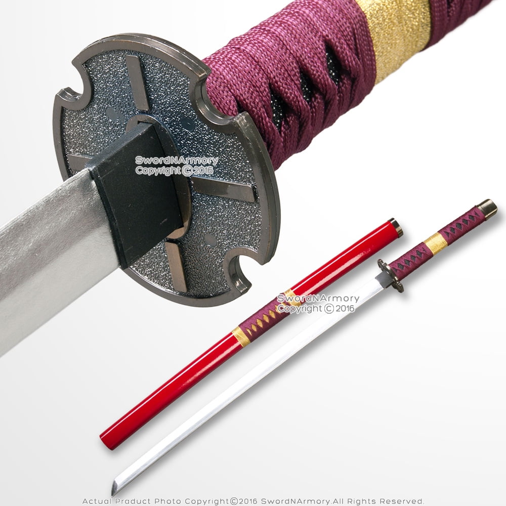 Munetoshi Fantasy Anime Samurai Katana w/ Scabbard Foam Toy Sword Chrome Blade 