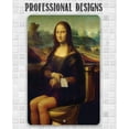 thumbnail image 5 of Metal Sign - Mona Lisa on the Toilette Painting - Durable Metal Sign - Use Indoor/Outdoor - Makes a Great Funny and Artsy Bathroom Decor and Gift (8" x 12"), 5 of 5