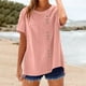 thumbnail image 2 of Ropa urbana para mujer,Blusa de algodón para mujer, jersey de manga corta con cuello en V, top informal con botones en el bajo, ideal para el hogar y el uso diario, sopatenor, 2 of 9