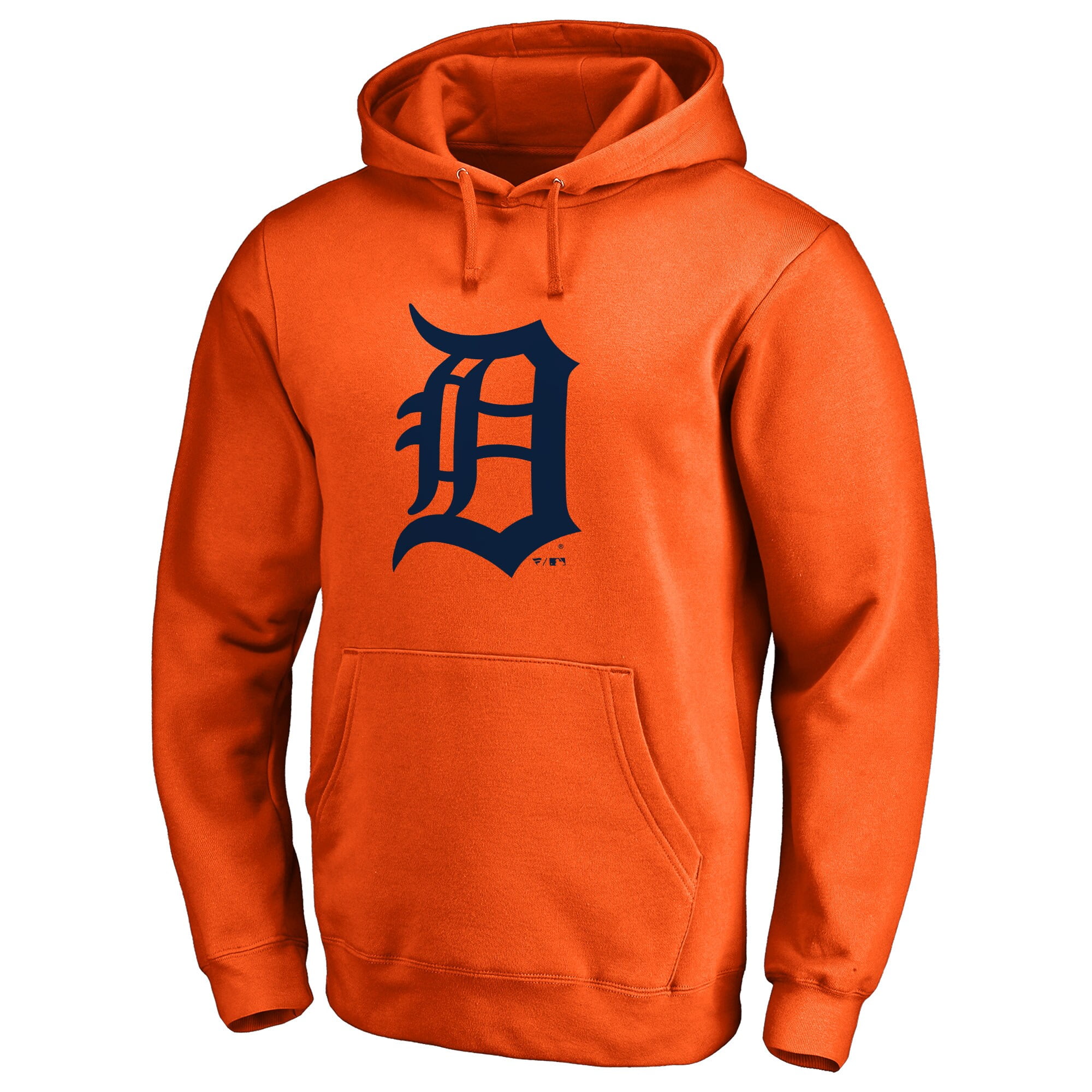 Detroit Tigers Secondary Color Primary Logo Pullover Hoodie - Orange - Walmart.com - Walmart.com
