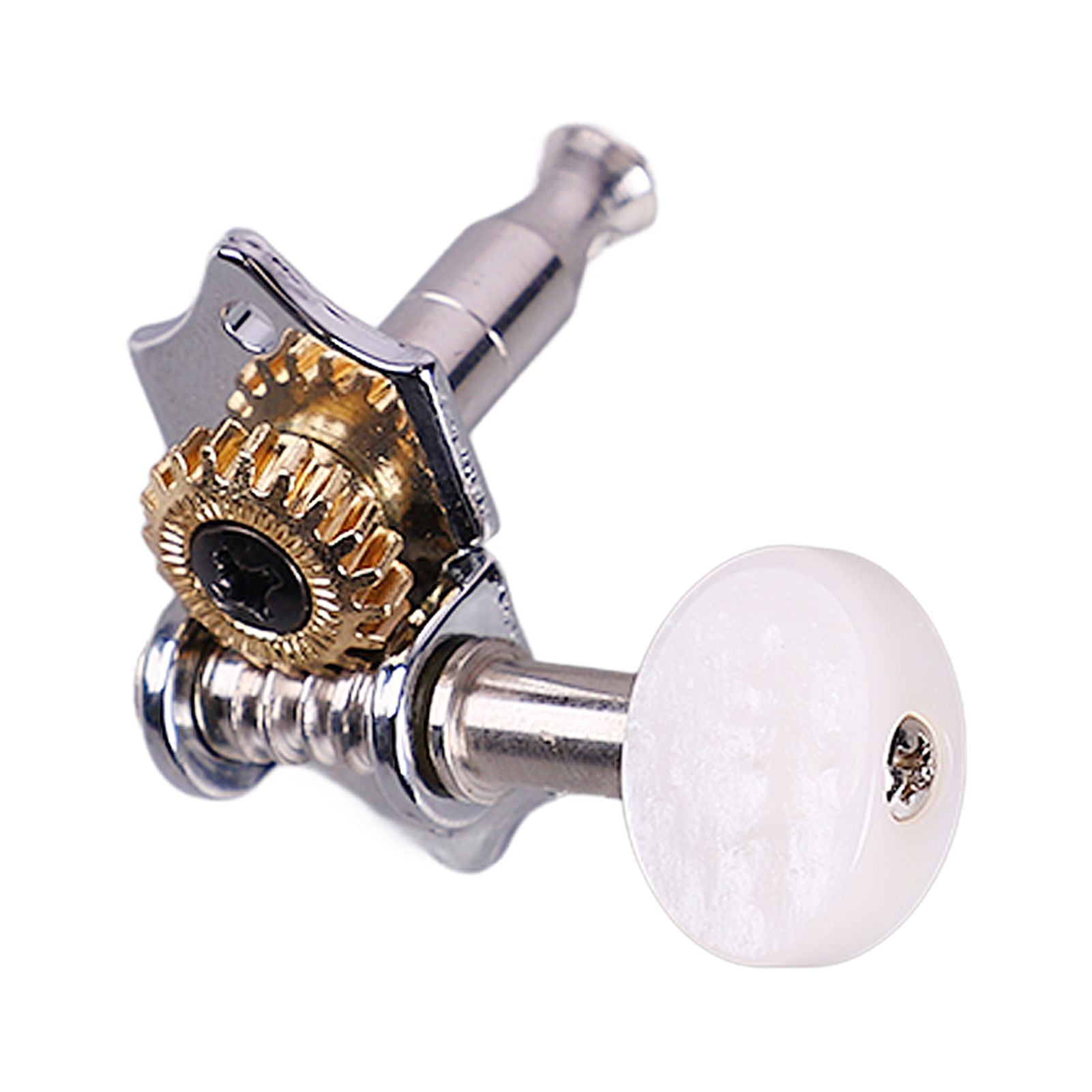 Ukulele Tuning Pegs, Metal  Plastic, Fast, Accurate Tuning, Classic Chrome Finish