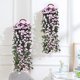 thumbnail image 1 of Decoración artificial de pared con cesta colgante - Plantas artificiales realistas de 35" en rosa y blanco para decoración de interior en la cocina y la oficina, 1 of 6