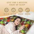 thumbnail image 4 of Gaeub Begetable Printed Long Body Pillowcase Envelope Closure 1 Pack Wrinkle for Night Sweats - 20x54 in, 4 of 8