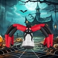 thumbnail image 1 of Costway 5 FT Halloween Inflatable Spider with Red Tunnel Light Eyes Ground Stakes for Lawn, 1 of 10