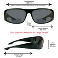 thumbnail image 2 of proSPORT Bifocal Sun Reader Sunglasses for Men and Women. Sporty Wraparound Full Frame with Nearly Invisible Line, 2 of 7