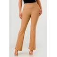 thumbnail image 3 of Tummy Control Butt Sculpting Flare Pants With Pockets - Chipmunk, 3 of 6