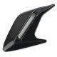thumbnail image 2 of 1 Pair Black/Silver/White Car Air Flow Vent Hood Universal Auto Decorative Air Scoop Flow Intake Hood Vent Bonnet ABS Plastic, 2 of 5
