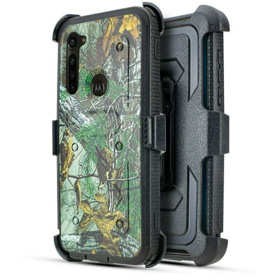 for Moto G Stylus 2020 XT2043 Case Phone Case Dual Layer Full-Body Rugged Clear Back Case Drop Resistant Shockproof Case with Built In Screen Protector (Camo)