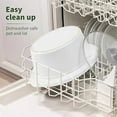 thumbnail image 6 of 3.5 Quart Small Slow Cooker, Safe Crock/Ceramic Inner Pot and Glass Lid, White, 6 of 7