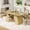 Natural, variant on Garvee 71" Modern Dining Table for 4-8 People, Rectangular Wooden Kitchen & Dining Room Table with Storage Shelf, Long Dinner Table for Home, Apartment, Office, Gray