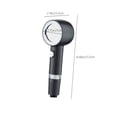 thumbnail image 3 of Wanfds Pressure Boosting Massage Large Water Shower Household Handheld Filter Shower Electroplating Process Shower(Black), 3 of 6