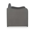 thumbnail image 4 of Linon Siena Upholstered Day Bed with Trundle in Gray Fabric and Black Legs, 4 of 9