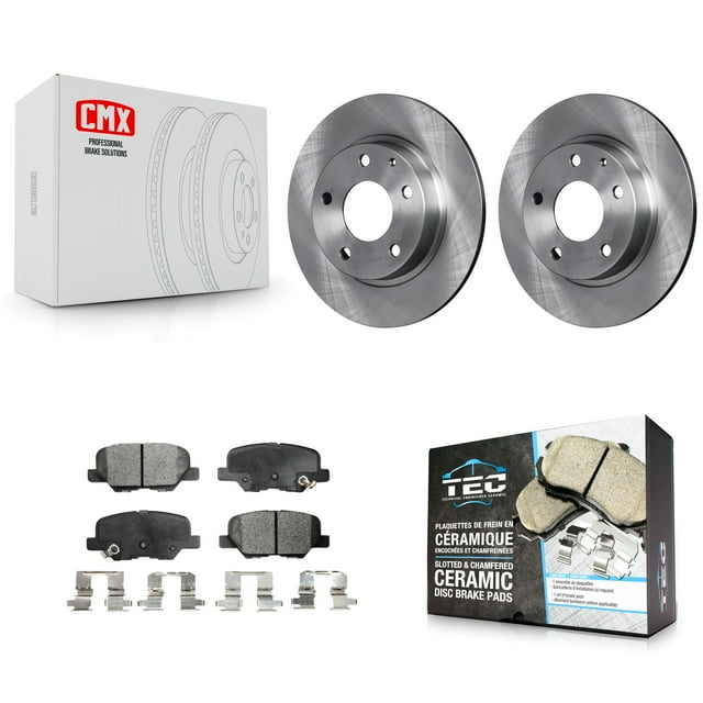 Transit Auto Rear Disc Brake Rotors and Ceramic Pads Kit for Car Mazda 3 Sport K8T-102094