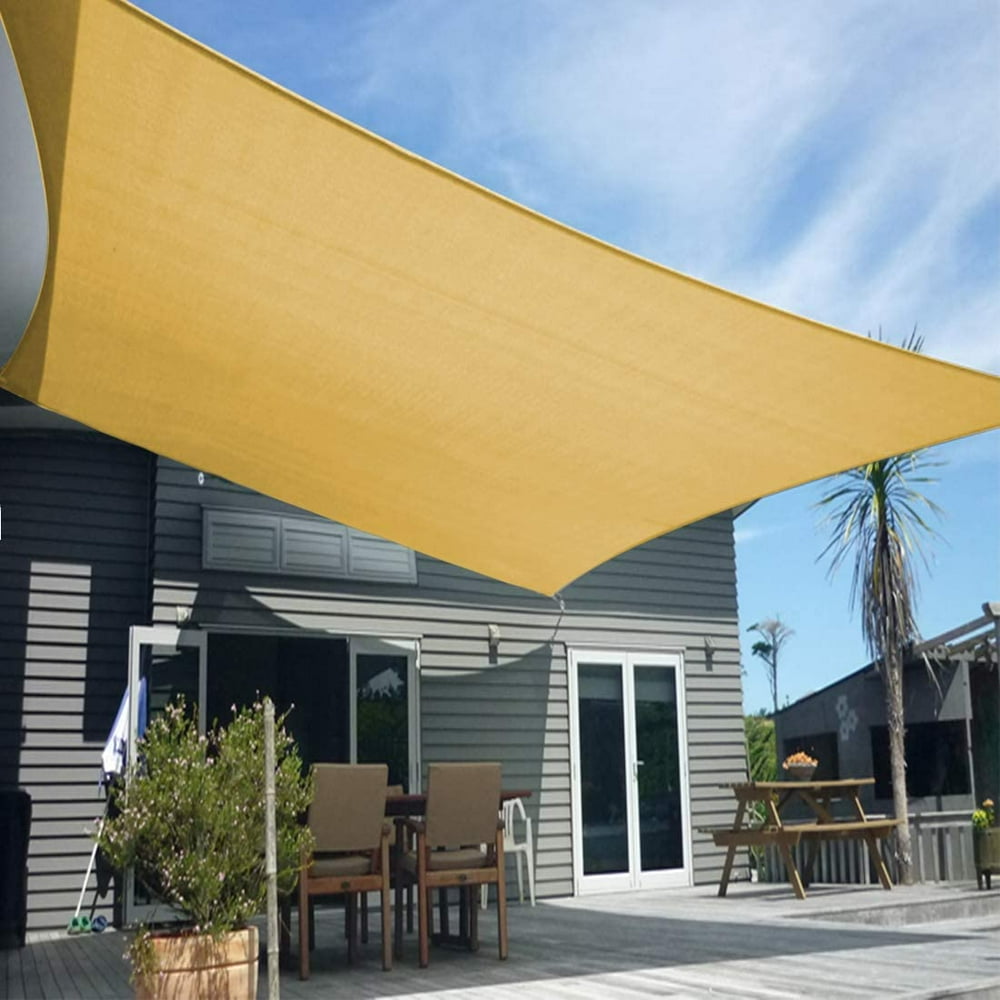 Sun Shade Sail Canopy 12' x 16' Cover for Patio Outdoor, Rectangle
