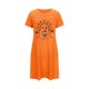 thumbnail image 5 of Camisón corto de talla grande para mujer, camisón de manga corta con estampado de pecho a la moda, camisón para mujer, 5 of 5