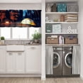 thumbnail image 5 of LALILO Kitchen Curtain Valance Camping Forest With Tent Light Rod Pocket Window Curtain 52"x 18" Set of 2, 5 of 5