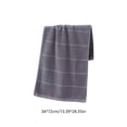 thumbnail image 3 of Vfedsrsge 100% Cotton Gym Towel for Men, Thickened Soft Quick Dry Absorbent Face Towel, Large Hand Towel for Travel Hair Wrap, Gray 13x28 Inch, 3 of 6