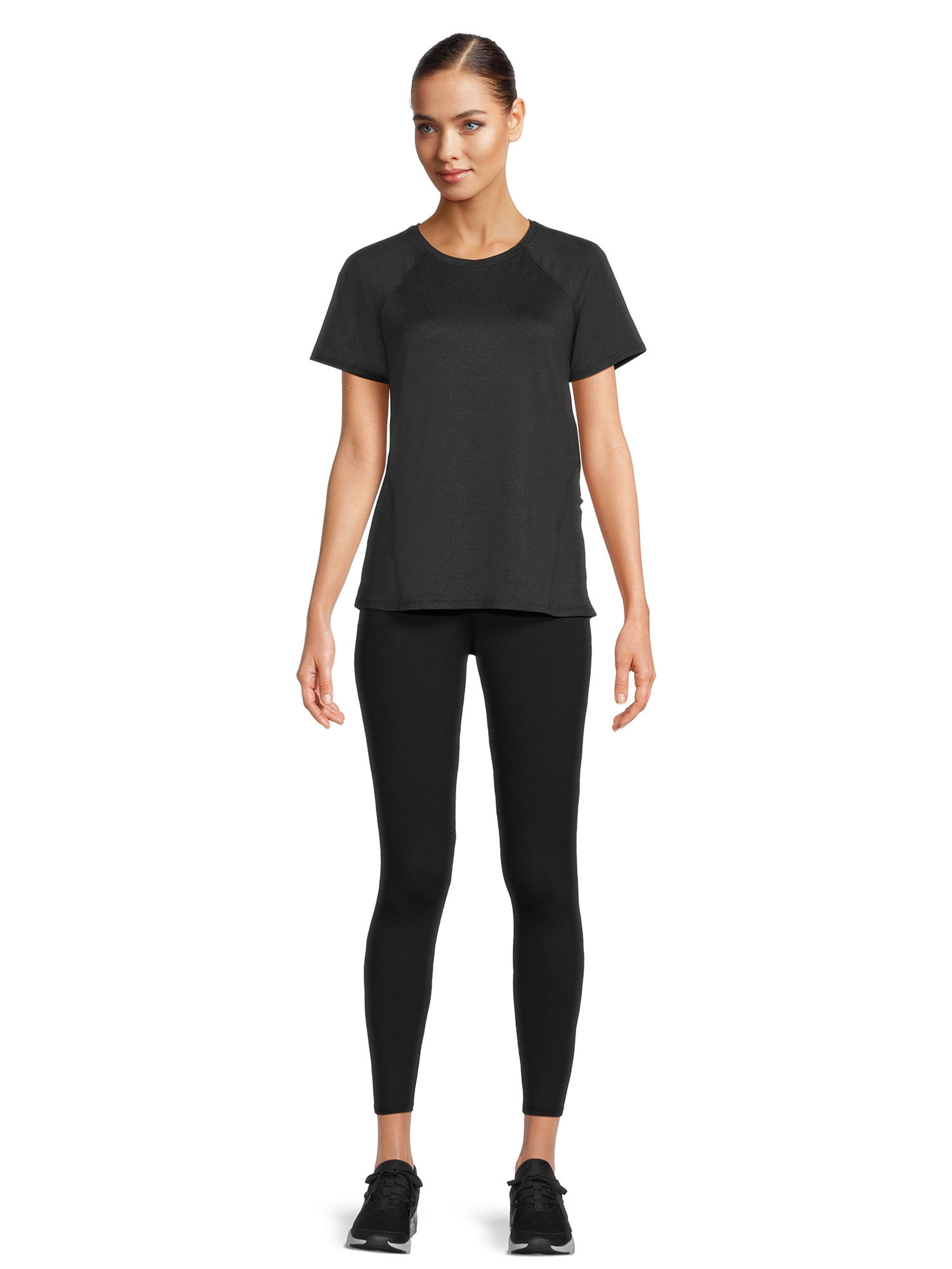 Athletic Works Women's Active T-Shirt and Leggings Set, 2-Piece, Sizes XS-XXXL