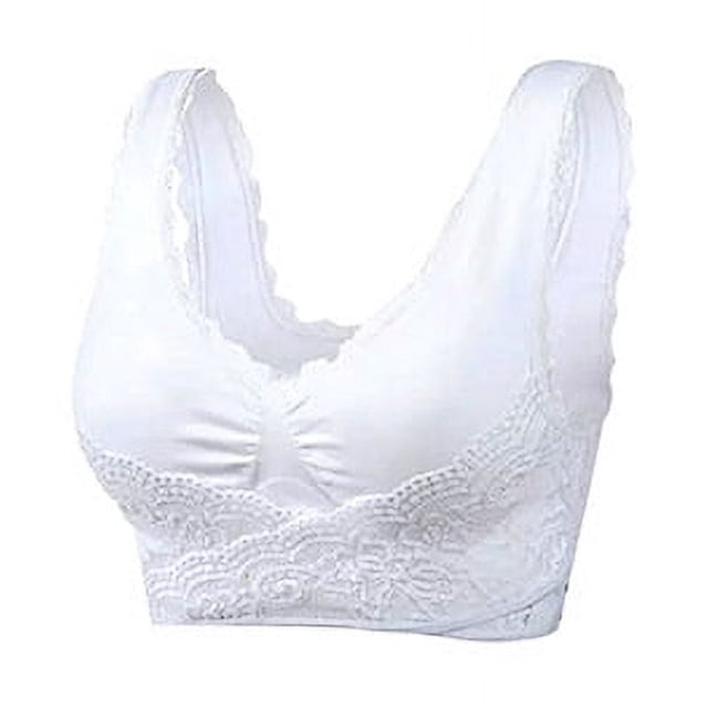 Sujetador deportivo push up de mujer con parte delantera ajustable y escote en V