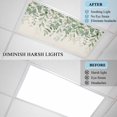 thumbnail image 4 of 3 Pack Eucalyptus Leaves Fluorescent Light Covers for Ceiling Lights Green Leaves Idyllic Wind Farmhouses Vintage Magnetic Ceiling Light Covers Overhead Light Filters for Office Classroom Home, 4 of 9