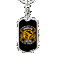 thumbnail image 5 of Worry Does Not Empty Stainless Steel or 18k Gold Premium Swivel Dog Tag Keychain, 5 of 10