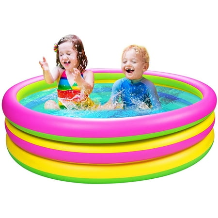 Joyjoz Kiddie Pools 60'' X 15'' Pool for Kids Inflatable Swimming Pools ...
