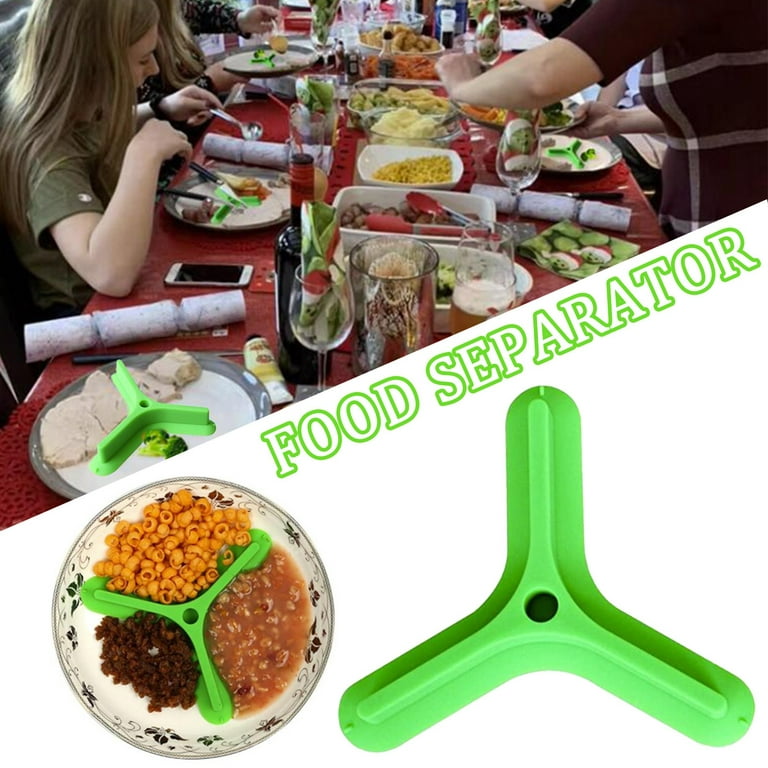 Dinner Separator 3 Compartments Home Product Food Divider Cutlery