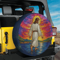 thumbnail image 3 of Lotusprinthandmade Jesus Walking Spare Tire Cover Without Backup Camera Hole 6 Sizes (31 in.), 3 of 7