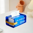 thumbnail image 5 of HOZVOMI Wall Mounted Tissue Box, No Punch Paper Roll Holder for Bathroom and Kitchen, Portable Paper Towel Dispenser, Easy to Use and Clean, 5 of 6