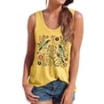 thumbnail image 1 of REDARER Débardeur à Encolure à Imprimé Graphique Élégant pour Femmes Été Tenue Décontractée Confortable Extensible Camisole Basique, 1 of 4
