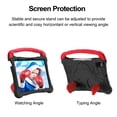 thumbnail image 3 of Kids Case For iPad 9th/8th/7th Generation – Soft TPU Military Grade Shockproof Boxing Design Kickstand Cover with Portable Handle & Shoulder Strap - Black, 3 of 8