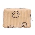 thumbnail image 1 of Bolsa de cosméticos de pana, bolsa organizadora de cosméticos lavable, portátil para regalos navideños Ehuebsd Cuidado Belleza, 1 of 9