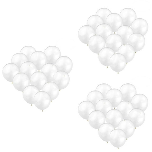 Masteelf 36 pcs  12 " Thickened Bright Transparent Latex Balloons