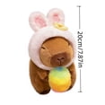 thumbnail image 3 of Rabbit Hat Capybara With Eggs Plush Toys Cuddly Pillow Cushion Stuff Dolls Huggable Cushion Plush Plushie Easter Stuffed Animals Valentine'S Day/Birthday/Holiday A - 20.00, 3 of 6