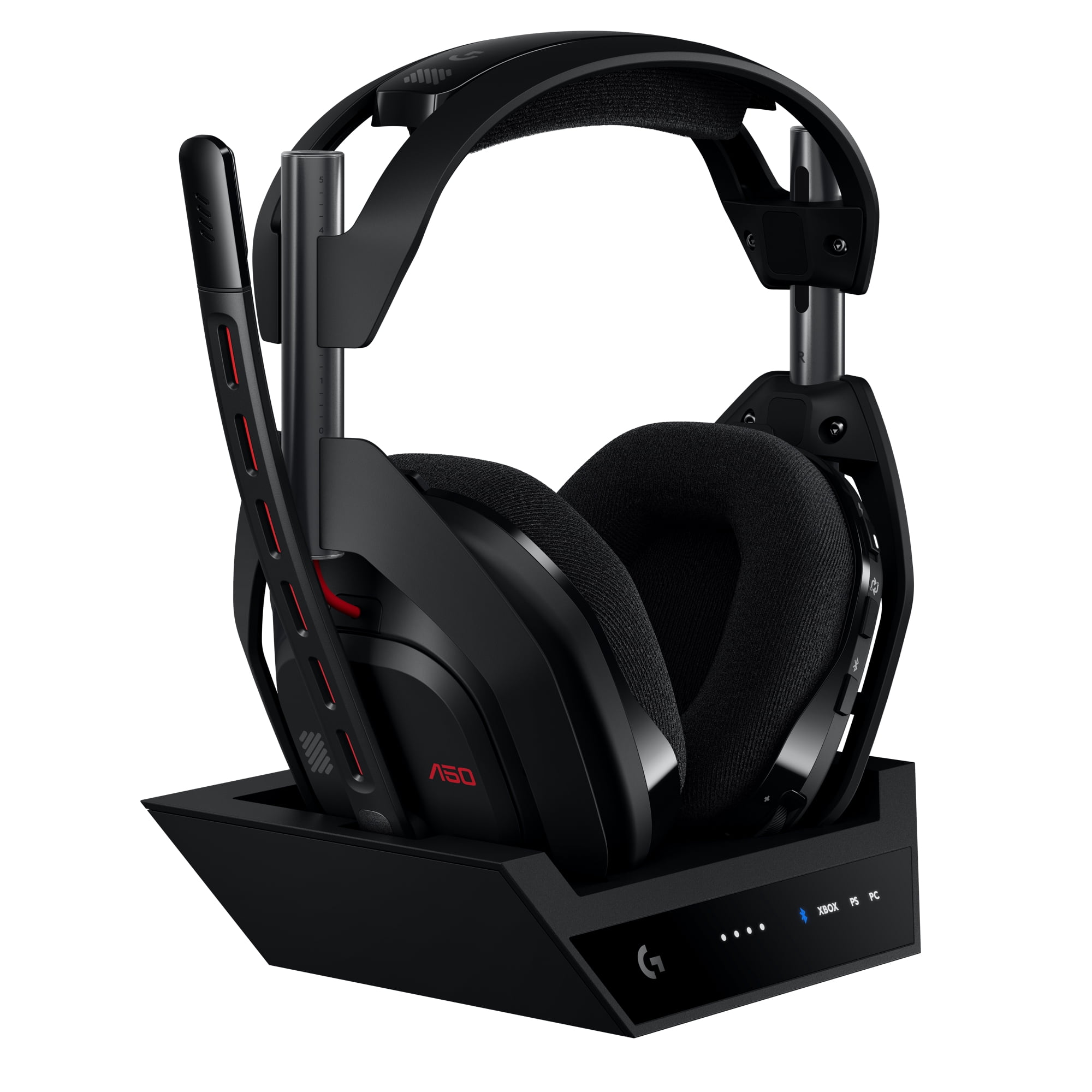 Logitech G Astro A50 LIGHTSPEED Wireless Gaming Headset + Base Station (Gen 5), PRO-G GRAPHENE, 3-System Switching, USB-C to Xbox, PS5, PC/Mac or Nintendo Switch, Bluetooth , Black