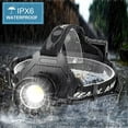 thumbnail image 5 of LED Headlamp USB Rechargeable, Head Lamp XHP70 Super Bright 90000 High Lumen with 5 Modes, Batteries Included, Zoomable, Waterproof Headlight for Camping Hunting Running Fishing Biking, 5 of 7