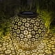 thumbnail image 1 of Solar Lanterns Outdoor Hanging Lantern Lights- Hollowed-Out Metal Decor Lantern- LED Decorative Garden Light - Delicate Garden Decoration For Patio, 1 of 6