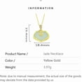 thumbnail image 2 of 14K Gold Real Natural Jade Peace Lock Necklace, Elegant Jade Pendant, Exquisite Jewelry Gift for Wife's Well-being, 2 of 4
