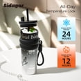thumbnail image 3 of Sidagar 24 oz Leak-proof Stainless Steel Vacuum Insulated Travel Tumbler, Car Cup for Coffee, Butterfly, 3 of 9