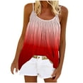 thumbnail image 2 of SMihono Hauts pour Femmes Débardeur Mode Été Col Rond Sans Manches Imprimé Décontracté Blouse Débardeur pour Femmes Hauts d'Été pour Femmes, 2 of 5