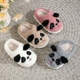 thumbnail image 5 of XIMIN Kids Cotton Slippers Soft Thick Soled Cute Cartoon Animal Panda Slippers Comfortable Memory Foam Warm Slippers Girls House Slippers Plush Slip on Shoes, 5 of 8